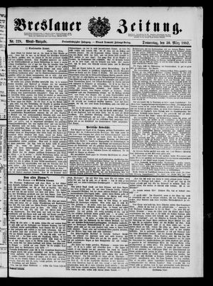 Breslauer Zeitung on Mar 30, 1882