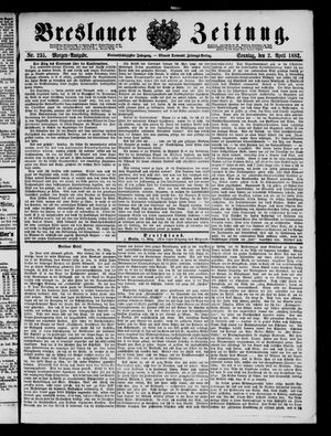 Breslauer Zeitung vom 02.04.1882