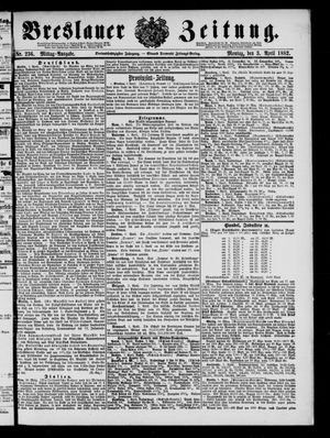 Breslauer Zeitung vom 03.04.1882