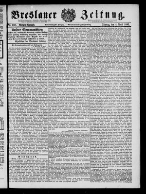 Breslauer Zeitung on Apr 4, 1882