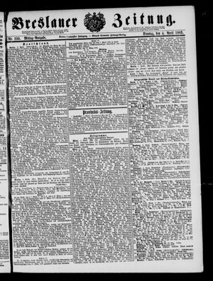 Breslauer Zeitung on Apr 4, 1882