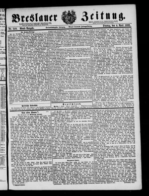 Breslauer Zeitung on Apr 4, 1882