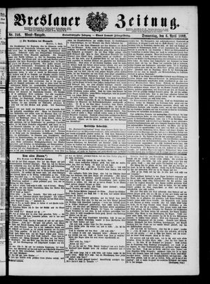 Breslauer Zeitung on Apr 6, 1882