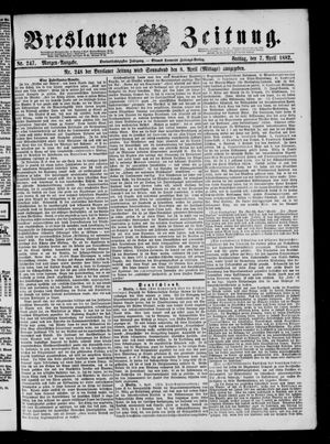 Breslauer Zeitung on Apr 7, 1882