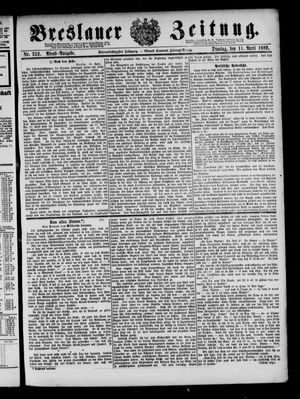 Breslauer Zeitung vom 11.04.1882
