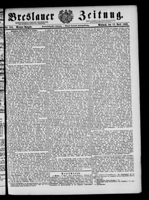 Breslauer Zeitung on Apr 12, 1882