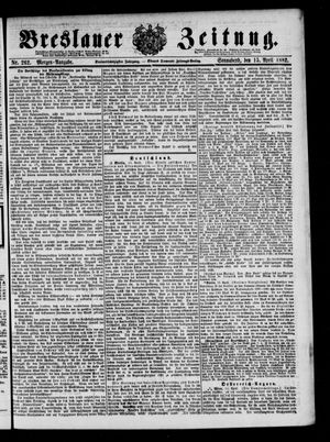 Breslauer Zeitung vom 15.04.1882
