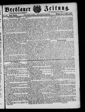 Breslauer Zeitung on Apr 17, 1882