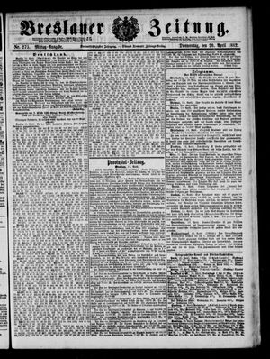 Breslauer Zeitung on Apr 20, 1882