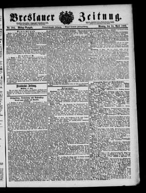 Breslauer Zeitung vom 24.04.1882