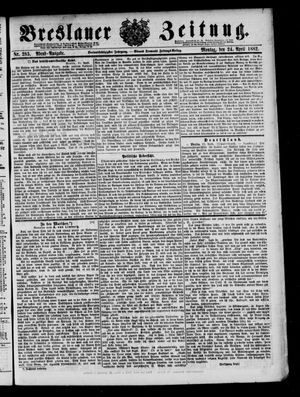 Breslauer Zeitung vom 24.04.1882