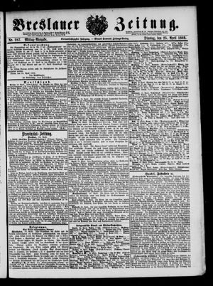 Breslauer Zeitung vom 25.04.1882