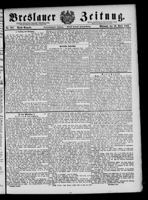 Breslauer Zeitung on Apr 26, 1882
