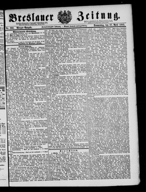 Breslauer Zeitung on Apr 27, 1882