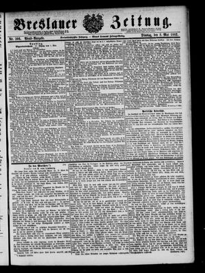 Breslauer Zeitung on May 2, 1882