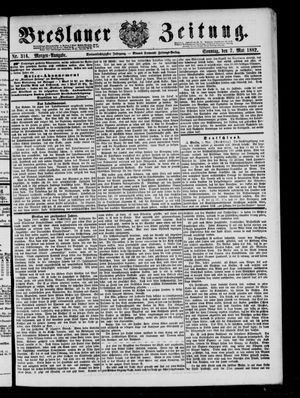 Breslauer Zeitung on May 7, 1882