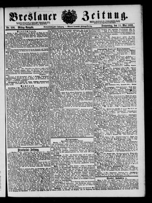 Breslauer Zeitung on May 11, 1882