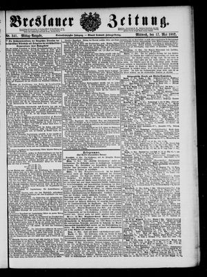 Breslauer Zeitung on May 17, 1882