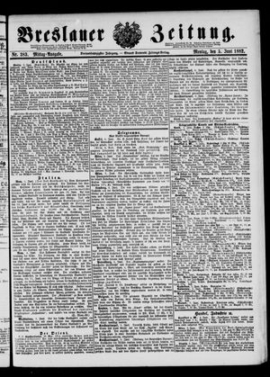 Breslauer Zeitung vom 05.06.1882