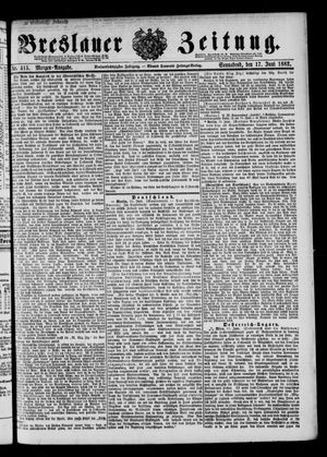 Breslauer Zeitung vom 17.06.1882