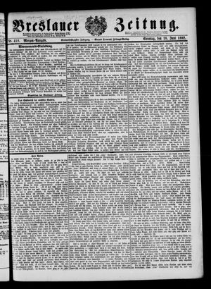 Breslauer Zeitung on Jun 18, 1882