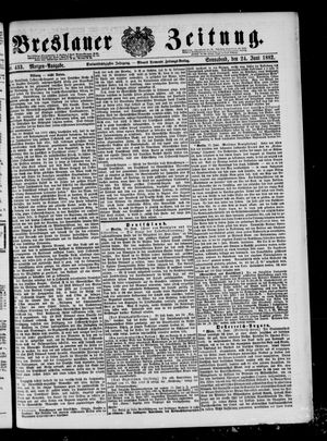 Breslauer Zeitung vom 24.06.1882