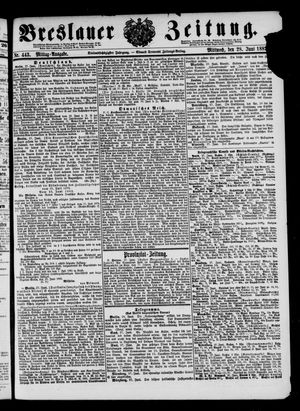 Breslauer Zeitung on Jun 28, 1882