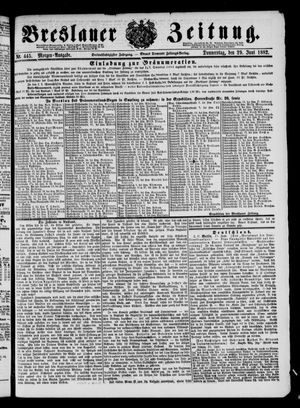 Breslauer Zeitung vom 29.06.1882