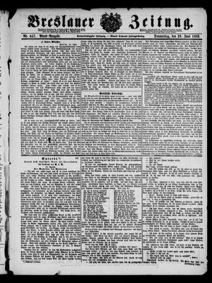 Breslauer Zeitung vom 29.06.1882