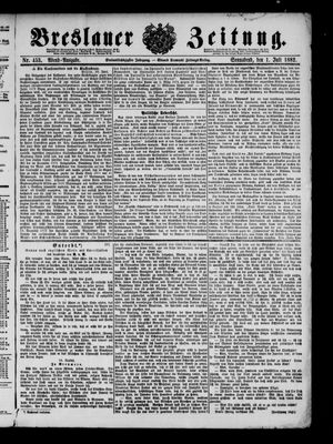 Breslauer Zeitung on Jul 1, 1882