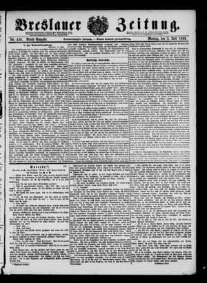 Breslauer Zeitung on Jul 3, 1882