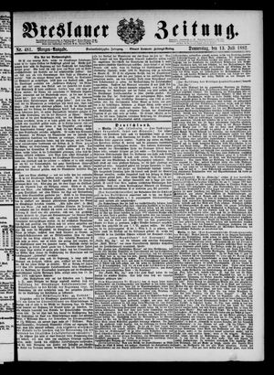 Breslauer Zeitung on Jul 13, 1882