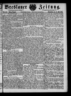 Breslauer Zeitung on Jul 15, 1882