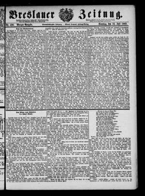 Breslauer Zeitung on Jul 16, 1882
