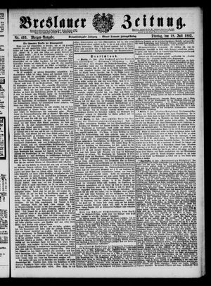 Breslauer Zeitung on Jul 18, 1882