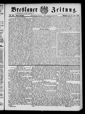 Breslauer Zeitung on Jul 19, 1882