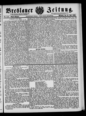 Breslauer Zeitung on Jul 26, 1882