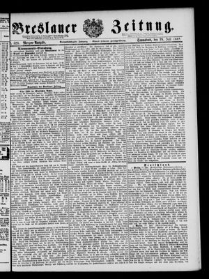 Breslauer Zeitung on Jul 29, 1882