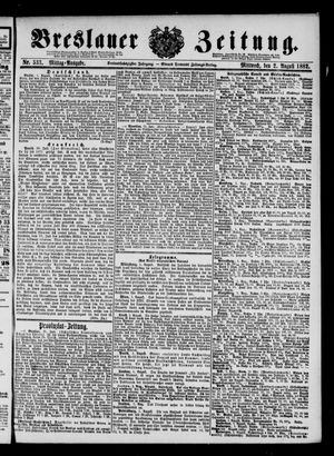 Breslauer Zeitung on Aug 2, 1882