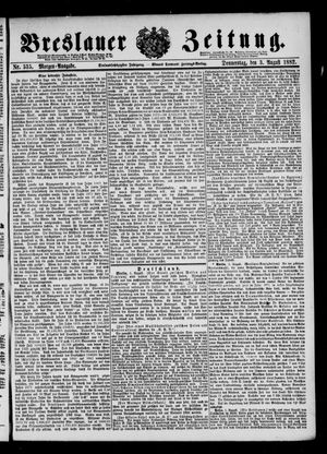 Breslauer Zeitung on Aug 3, 1882
