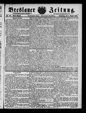 Breslauer Zeitung on Aug 3, 1882