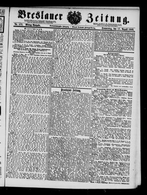 Breslauer Zeitung vom 17.08.1882