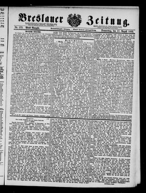Breslauer Zeitung vom 17.08.1882