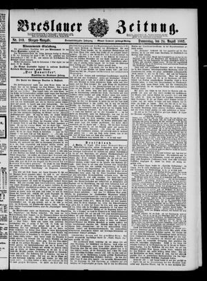Breslauer Zeitung vom 24.08.1882