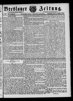 Breslauer Zeitung vom 26.08.1882
