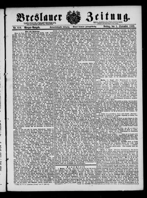 Breslauer Zeitung vom 01.09.1882