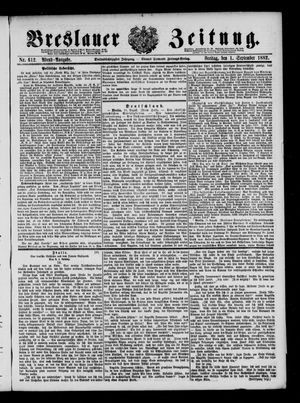 Breslauer Zeitung vom 01.09.1882