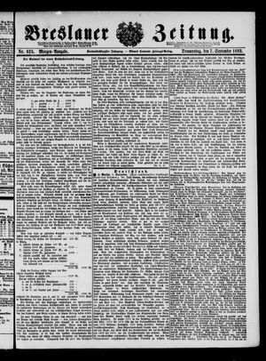 Breslauer Zeitung vom 07.09.1882