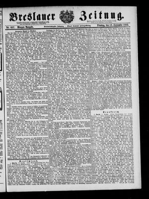 Breslauer Zeitung on Sep 12, 1882