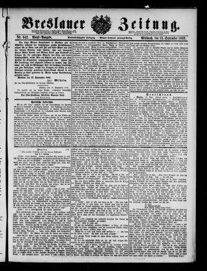 Breslauer Zeitung vom 13.09.1882